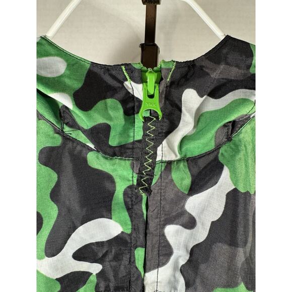 Lands End Boys Camouflage Zip Up Windbreaker Sz8 - Picture 2 of 6